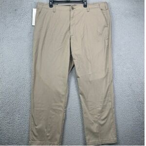 Lee MVP Performance Series‎ Khaki Chino Pants Mens 46X32 Tan Straight Fit NEW